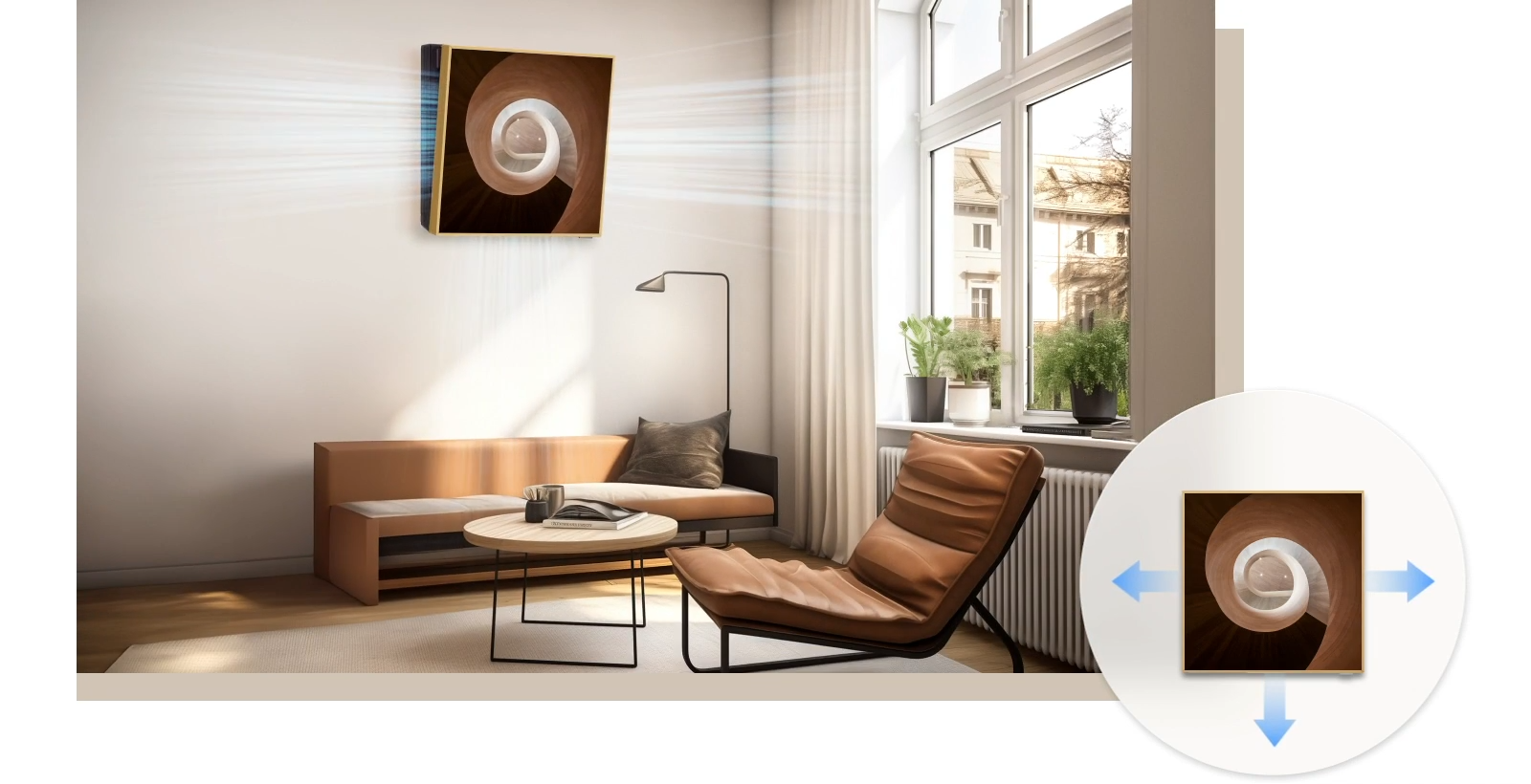 Внутрішній блок LG ARTCOOL Gallery Special у форматі картини