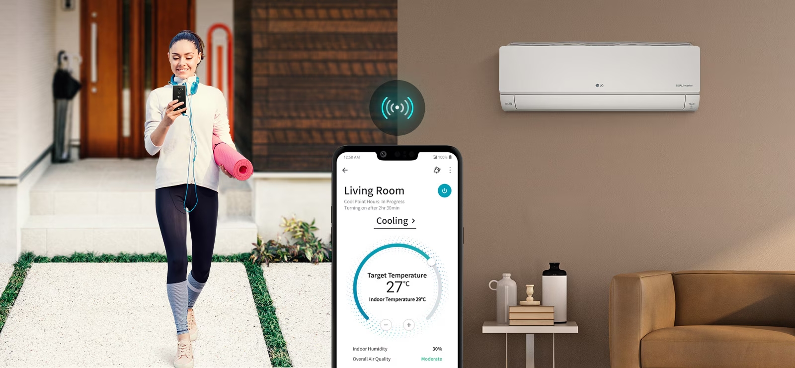 LG ThinQ керування кондиціонером зі смартфона